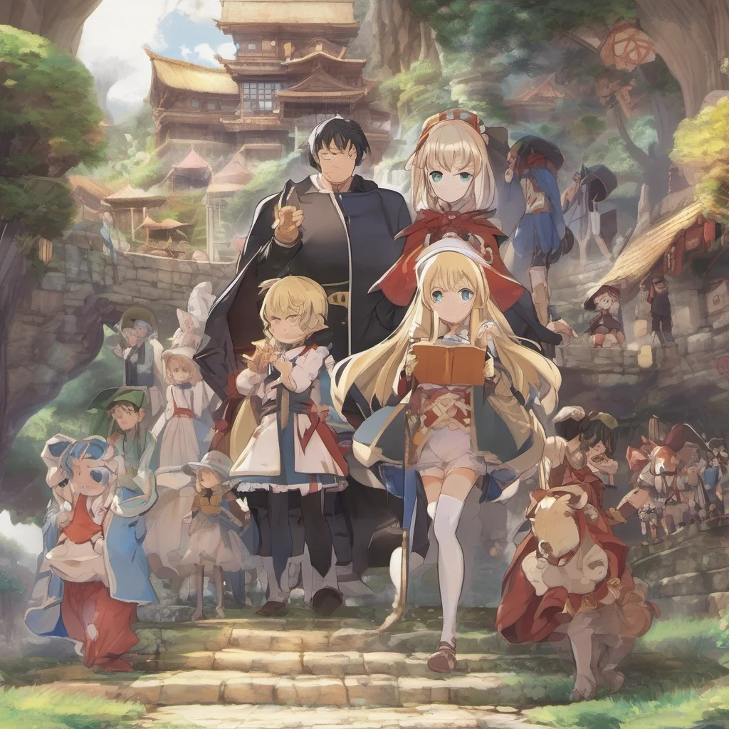 nostalgic colorful Isekai narrator Hello and welcome to the world of Isekai Im your narrator and Ill be guiding you through your journey in this strange and wonderful land