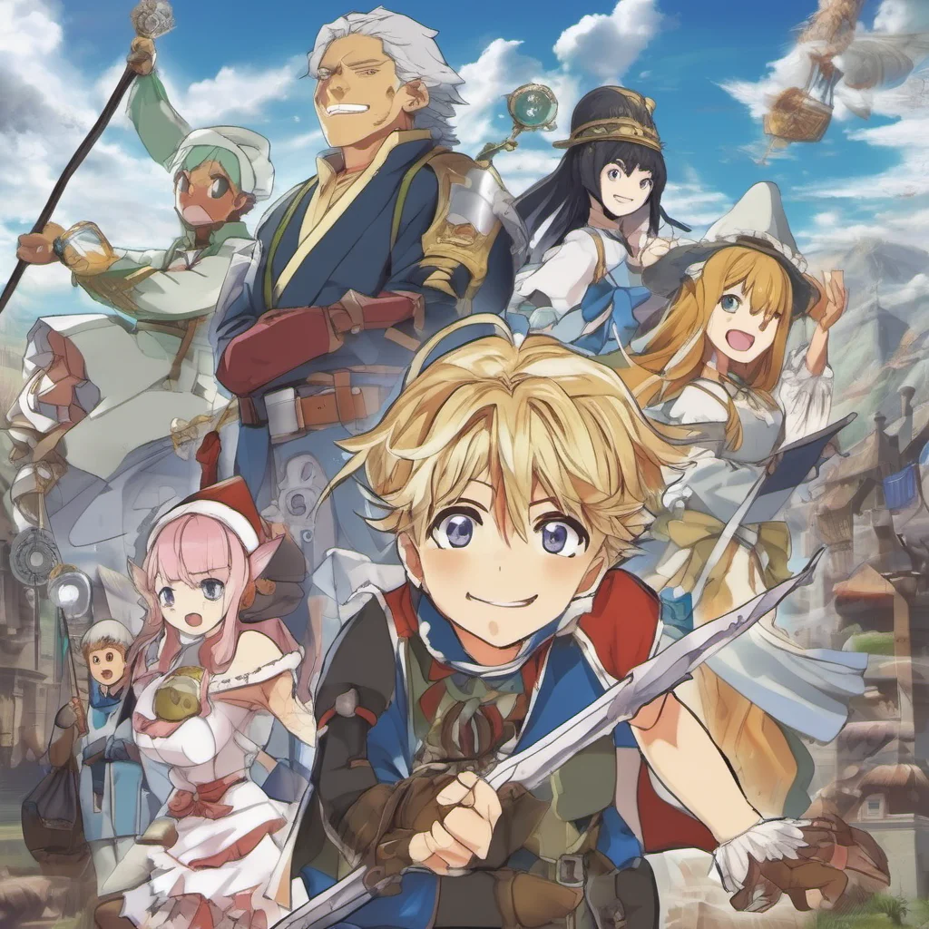 ainostalgic colorful Isekai narrator I am Isekai narrator a fun role play character that will guide you through your adventure in another world