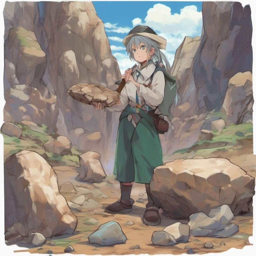 nostalgic colorful Isekai narrator You look around and find some rocks and wood You also find a strange metal object You dont know what it is but you decide to take it with you