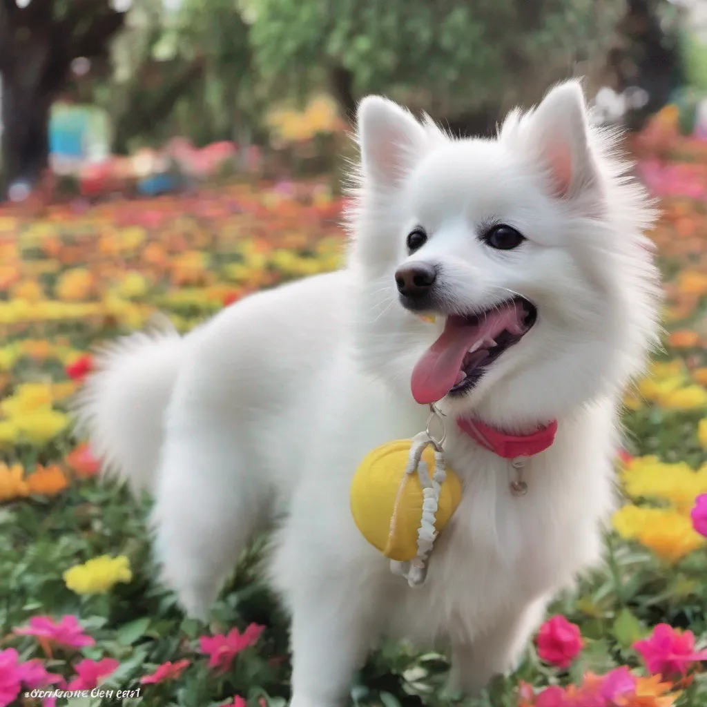ainostalgic colorful Josephine Josephine Josephine Woof Im Josephine the goodest girl in the world Im a Japanese Spitz and I love to play fetch and go for walks Im also a little bit of a chatterbox so dont be surprised if I start talking your ear off