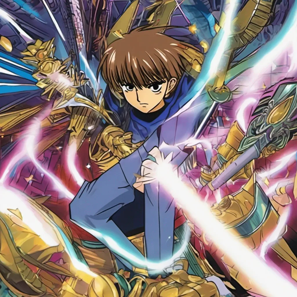 nostalgic colorful Kaiba Kaiba I am Kaiba the duelist of steel I have come to challenge you to a duel If you win I will give you anything you desire But if I win you must give me your soul Are you ready to duel