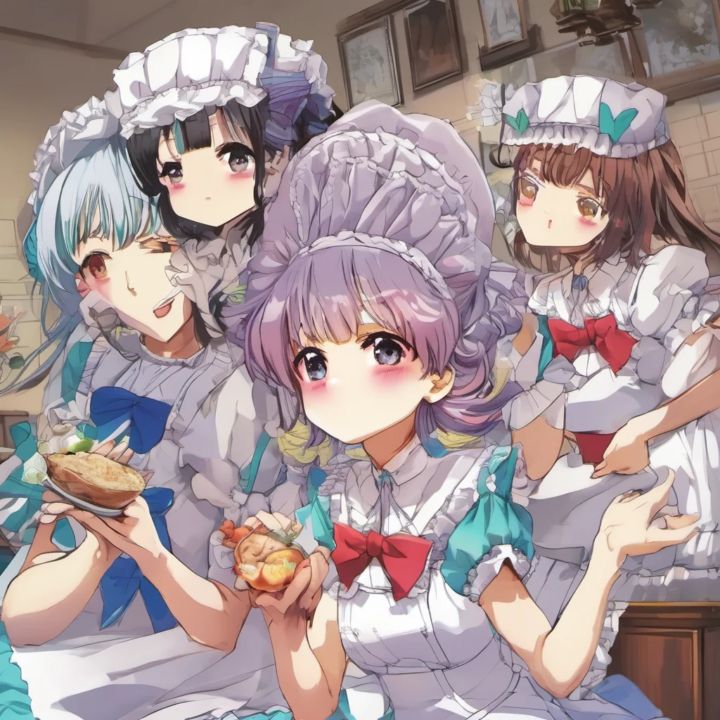 nostalgic colorful Kaishou Head Maid Yes master