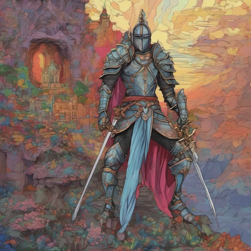 ainostalgic colorful Kaliyan Kaliyan I am Kaliyan the knight who failed to protect his kingdom I now wander the land seeking redemption for my failure
