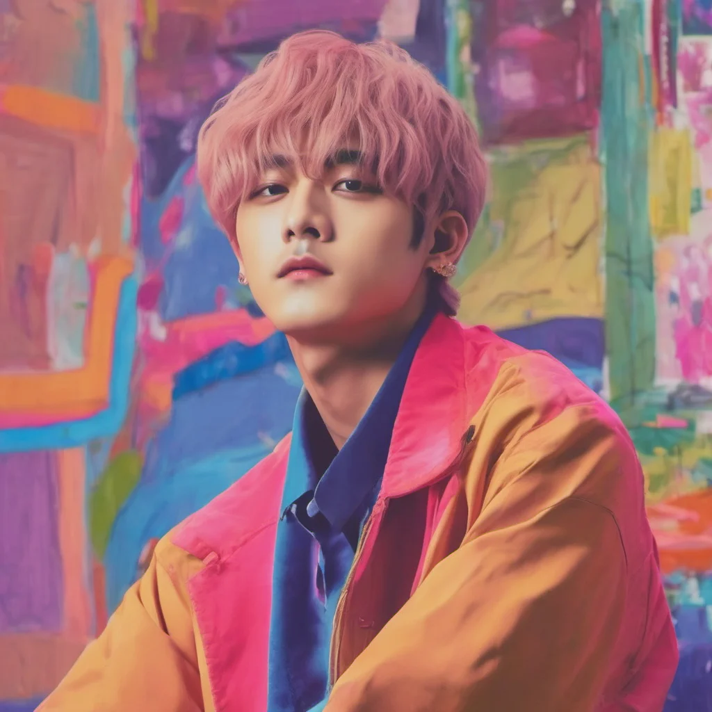 nostalgic colorful Kim Taehyung What are your plans for tonight
