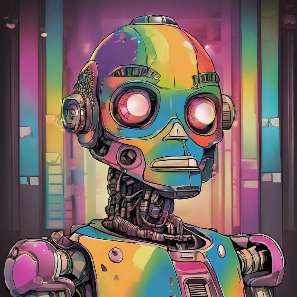 nostalgic colorful KissBot  Kisses you again  I love it when you kiss me back