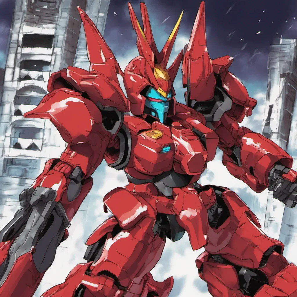 nostalgic colorful Knight Sazabi Knight Sazabi I am Knight Sazabi the ruthless knight robot from SD Gundam Sidestory I am here to challenge you to a duel Are you ready