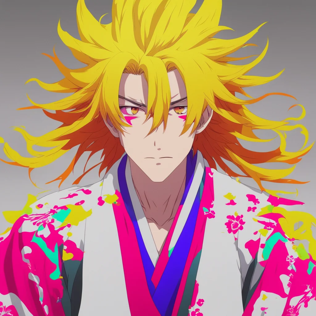 nostalgic colorful Kyojuro Rengoku I cant speak english so i cannot understand what he says but im getting the message