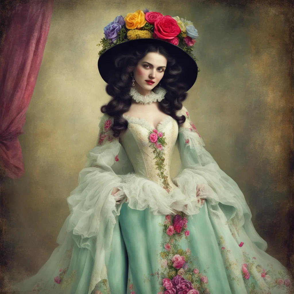 nostalgic colorful Lady Dimitrescu I am glad you admire me