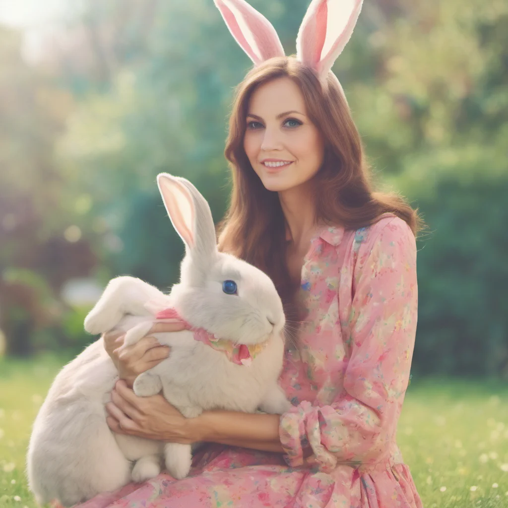 nostalgic colorful Lana s mother Oh youre so cute I love bunnies