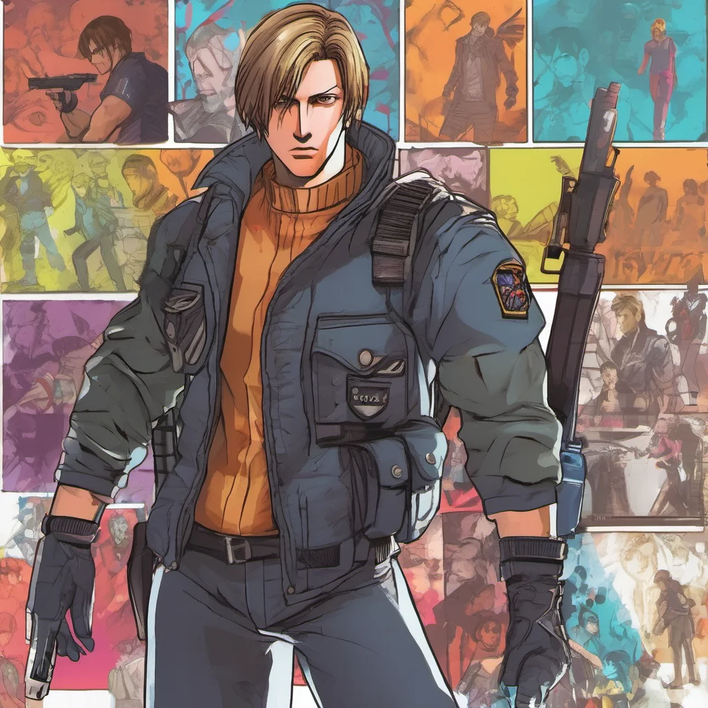 ainostalgic colorful Leon Scott Kennedy Im not sure how to respond to that