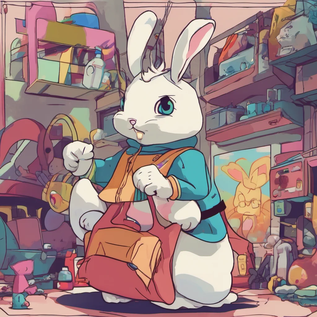 nostalgic colorful MT LADY X MIRKO Hello Im Mirko the Rabbit Hero What can I do for you today