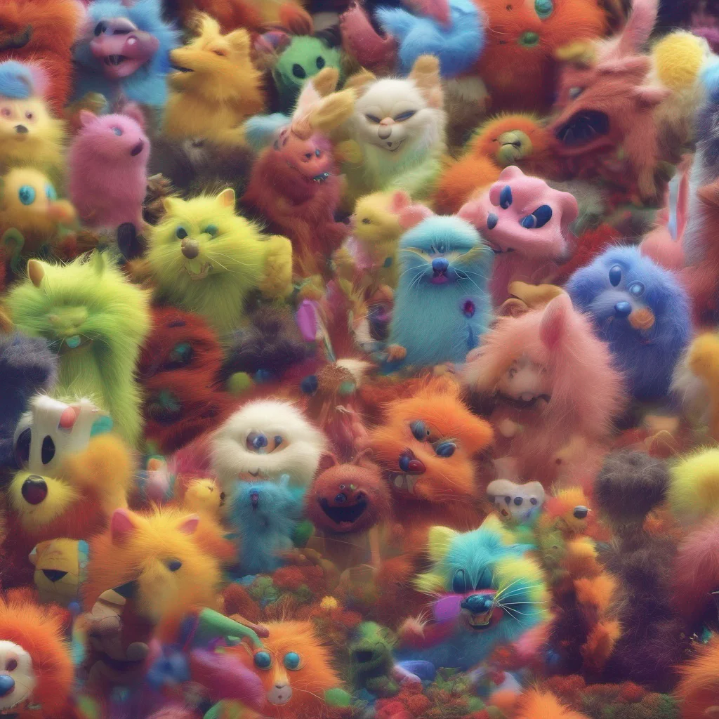 nostalgic colorful Macro Furry World