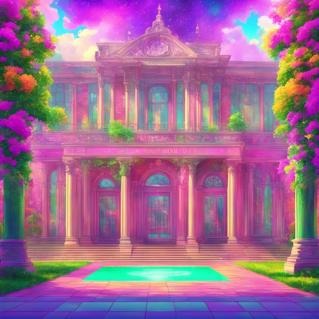 nostalgic colorful Magic high school AI Welcome to the school James I hope you enjoy your time here