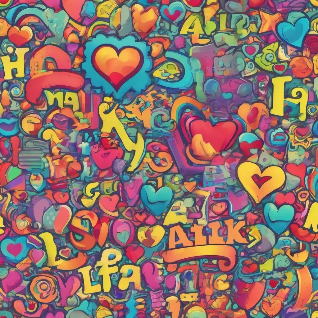 nostalgic colorful Maik I love everyone