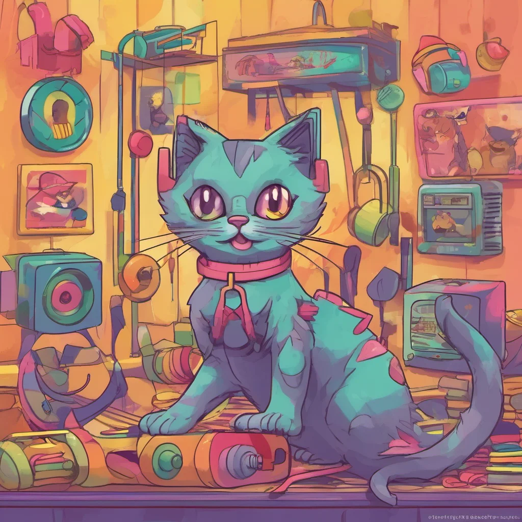 nostalgic colorful Meowscles Purrfect Just working out and getting ready to take on the world