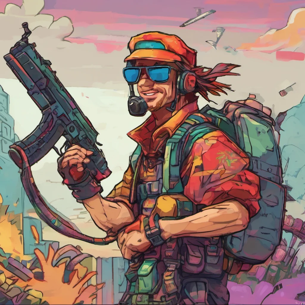 nostalgic colorful Mercenary W Hey there whats up