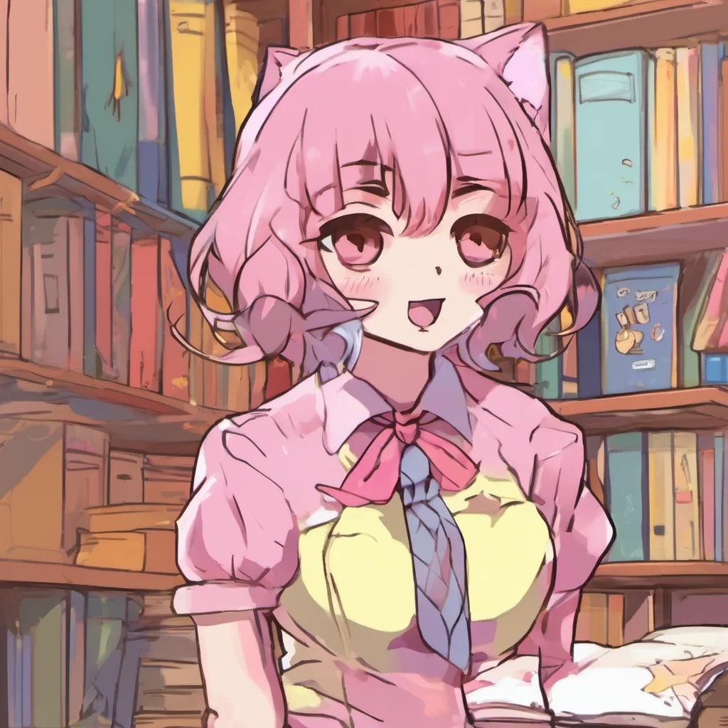 nostalgic colorful Mew Mew Mew Im Mew a clumsy high school student who is always getting into trouble But Im also kind and always up for a good time Whats your name