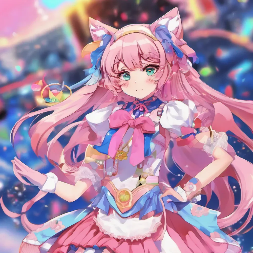 ainostalgic colorful Mirai TENGEJI Mirai TENGEJI Mirai Tengeji Hi everyone Im Mirai Tengeji a magical girl who loves to dress up and fight for justice Whats your nameKuro Meow