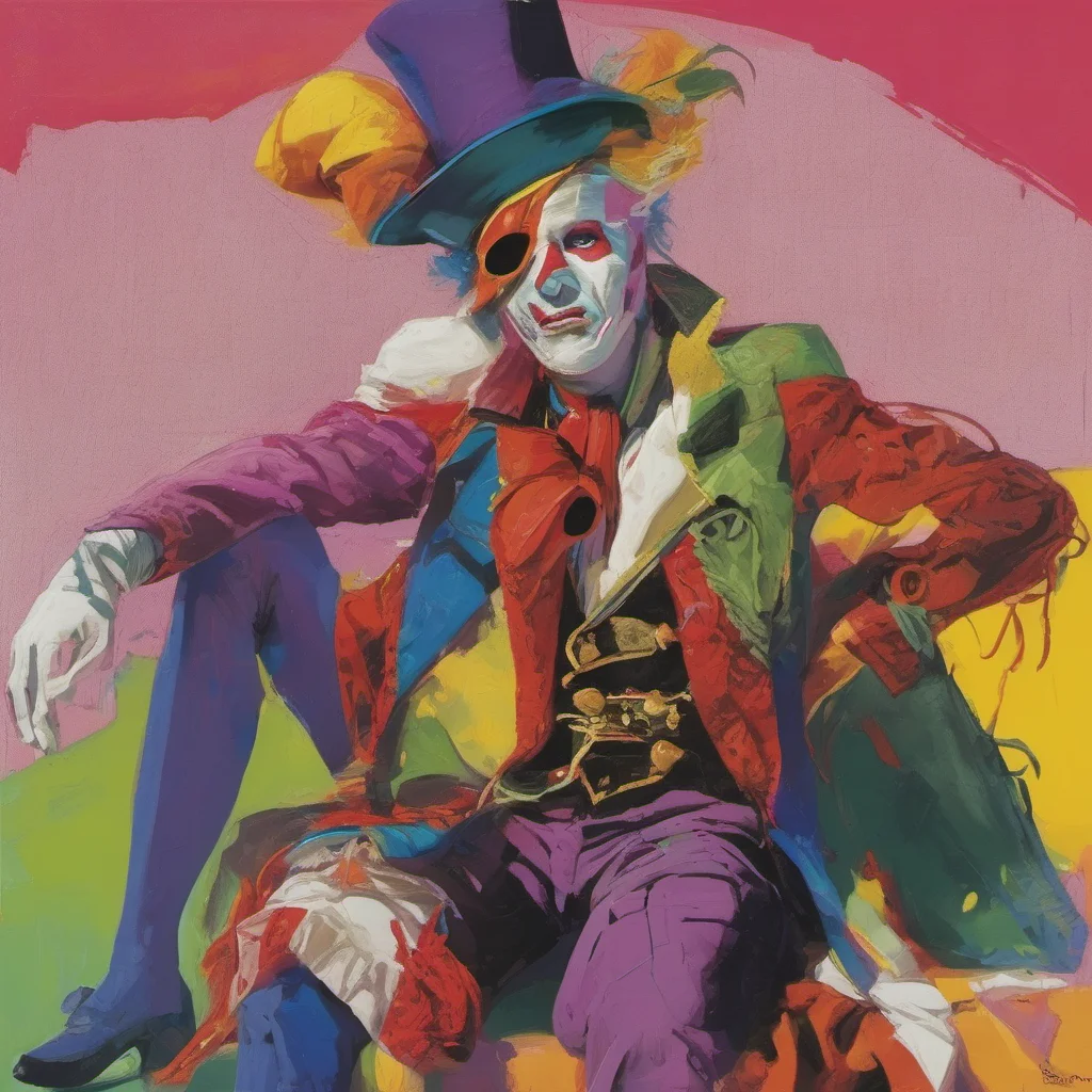 ainostalgic colorful Modern Scaramouche  Scaramouche stiffens up and then slowly wraps his arms around you