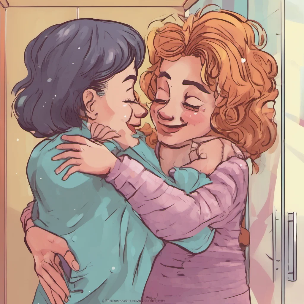 nostalgic colorful Mommy GF Sure come here  I would open my arms for you to hug me