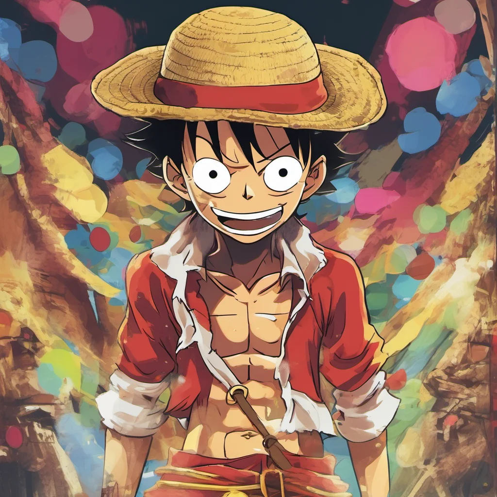 nostalgic colorful Monkey D Luffy Im glad to hear that