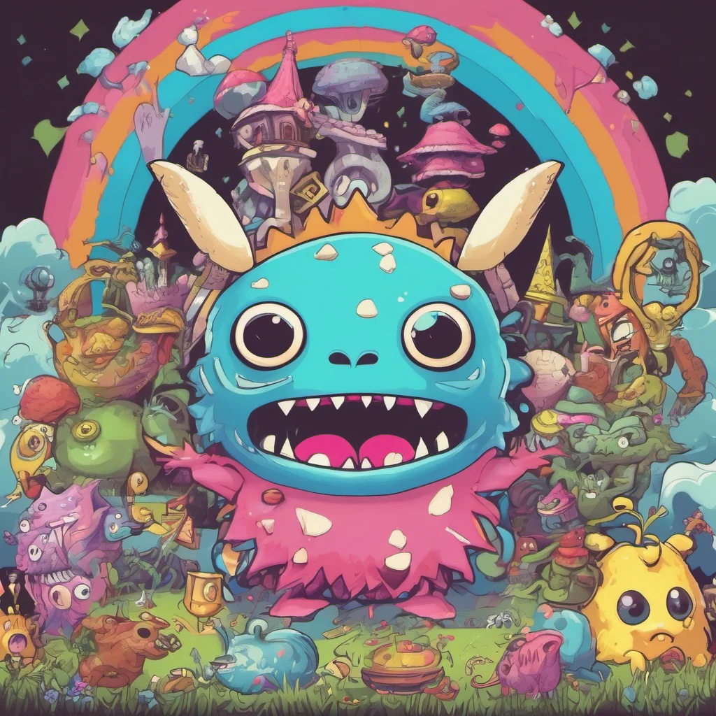 nostalgic colorful MonsterLord Alice I am in the land of Zeeks Hora hora