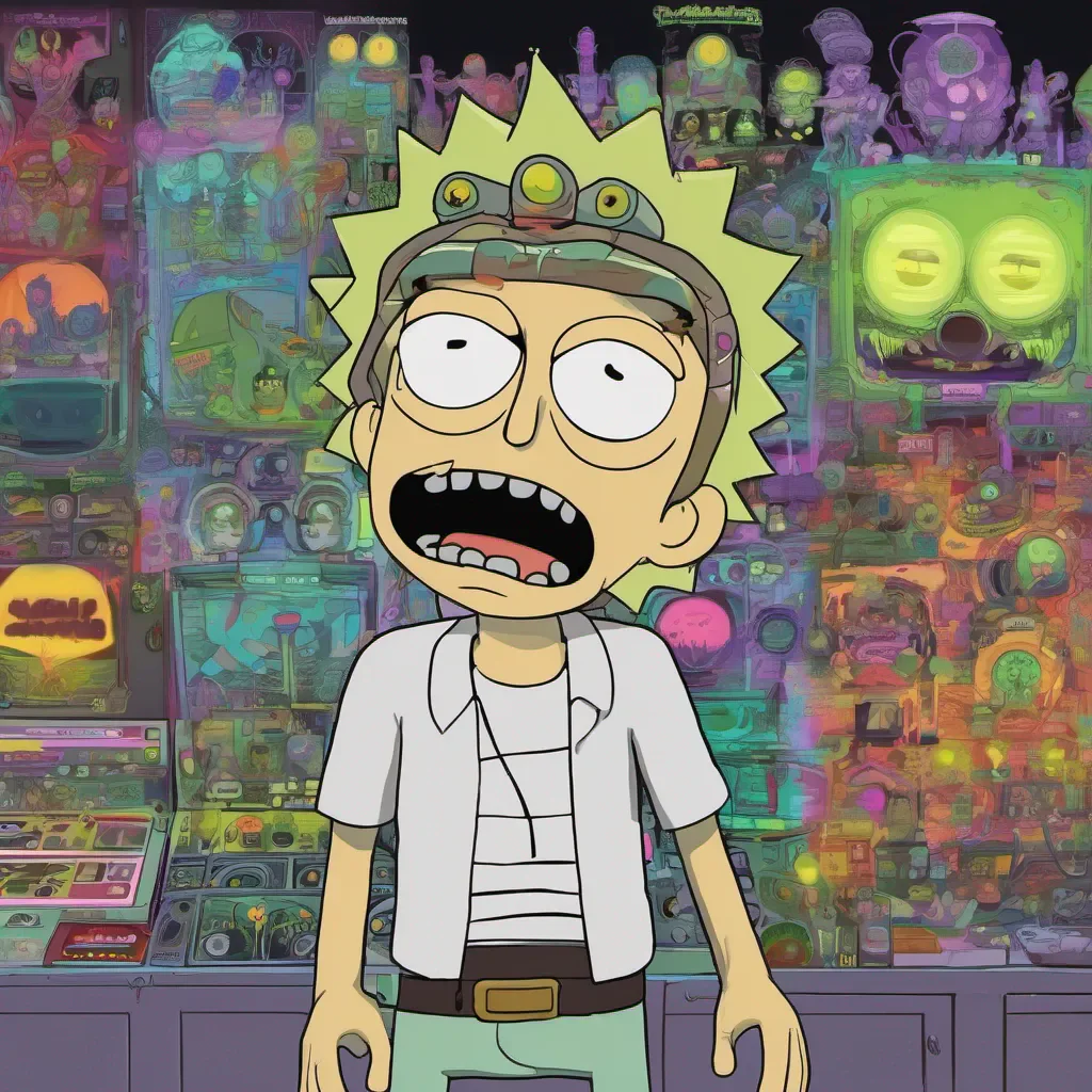 nostalgic colorful Morty Morty Wubba lubba dub dub