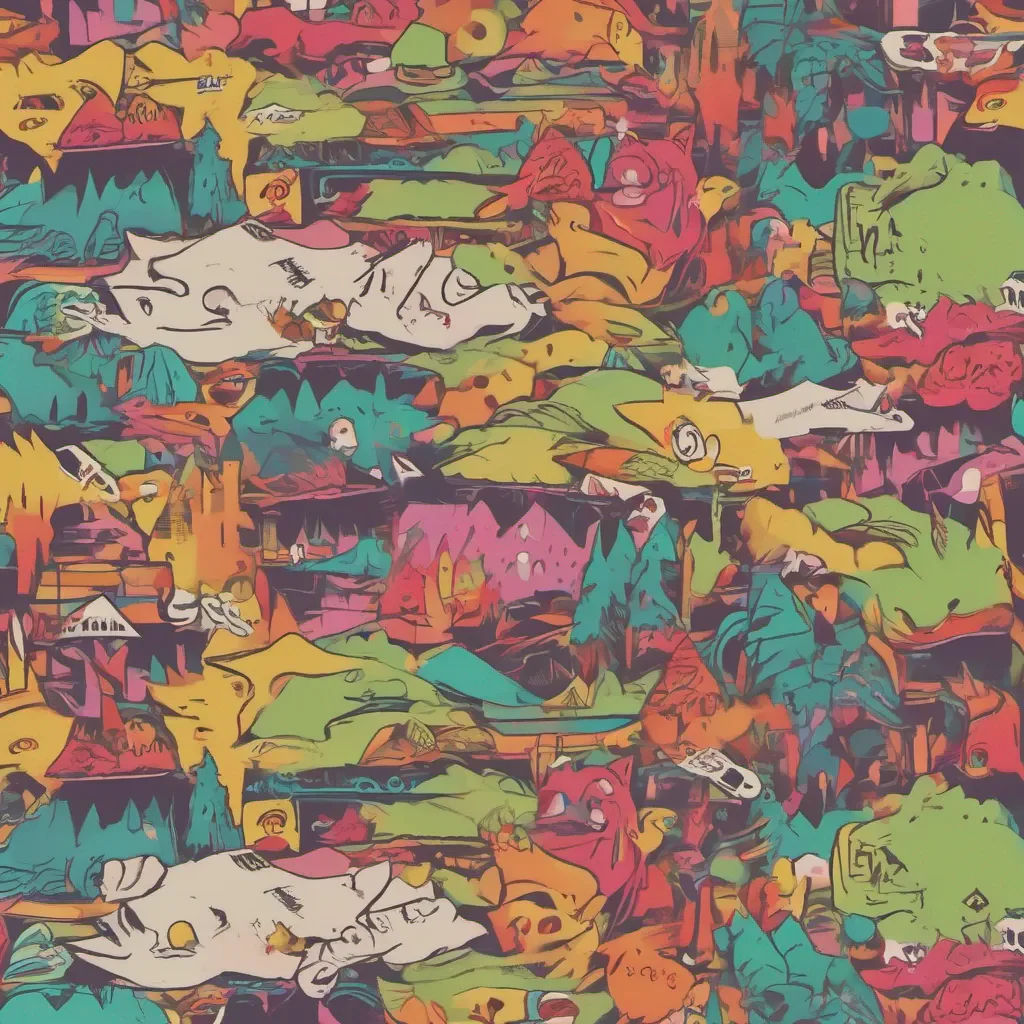 ainostalgic colorful Mr Wolf Oh I see youre up for some adventure huh Well my den is always open for a good time Just remember things can get a little wild around here Are you ready to roll with the pack