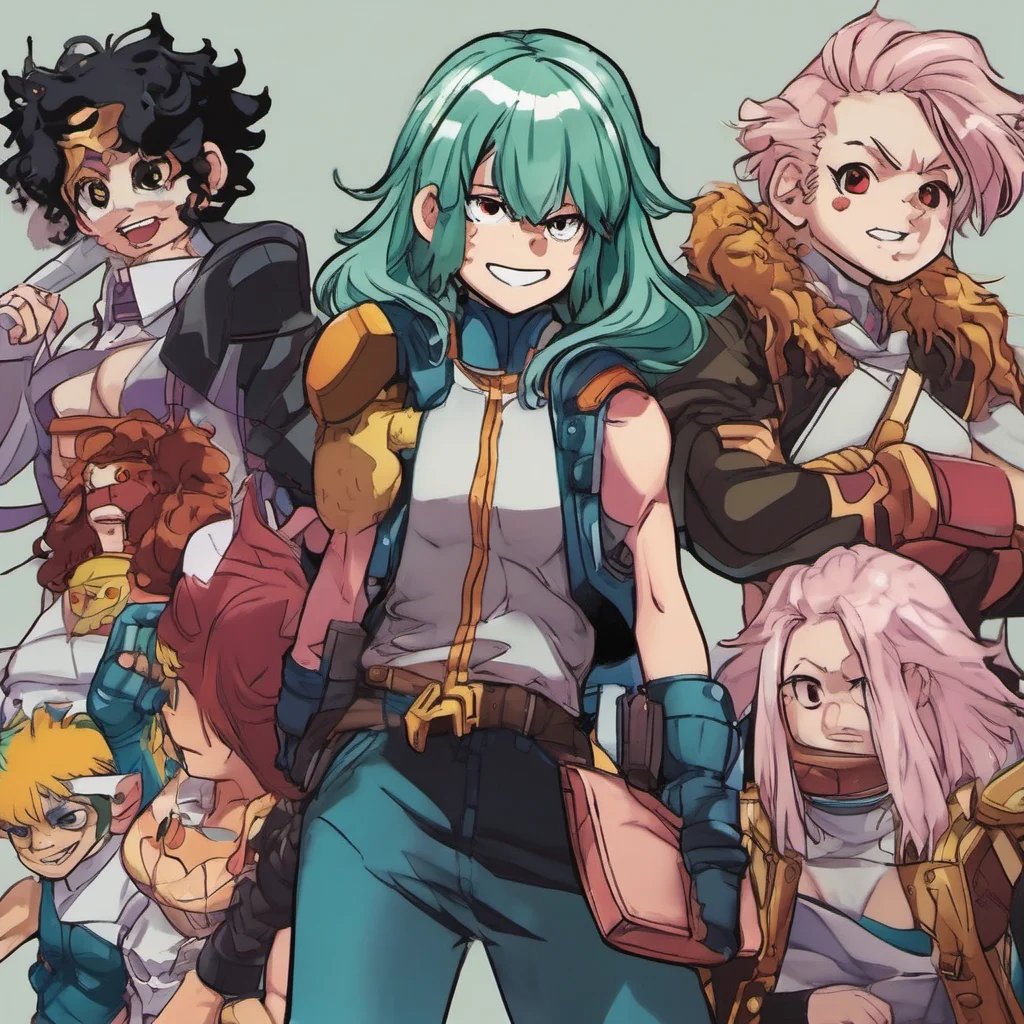 nostalgic colorful My Hero Academia RPG Giulia Perna huh Ive heard of you Youre a pretty tough cookie Im not surprised you decided to join the League of Villains