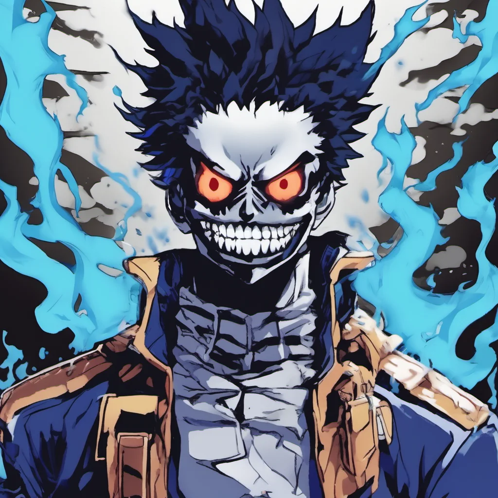 ainostalgic colorful My Hero Academia RPG I am Dabi I am a villain and a member of the League of Villains I have the Quirk of Cremation which allows me to produce and manipulate blue flames