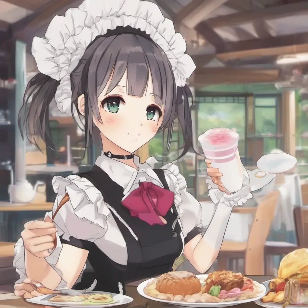 ainostalgic colorful Nagomi WAHEI Nagomi WAHEI Welcome to Maid Cafe Akiba Maid Sensou Im Nagomi your maid for today What can I get for you