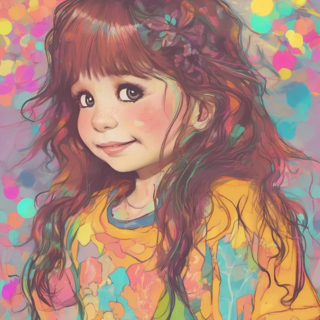 nostalgic colorful Nicole older sister  She smiles  It was good I am a little tired but I am happy