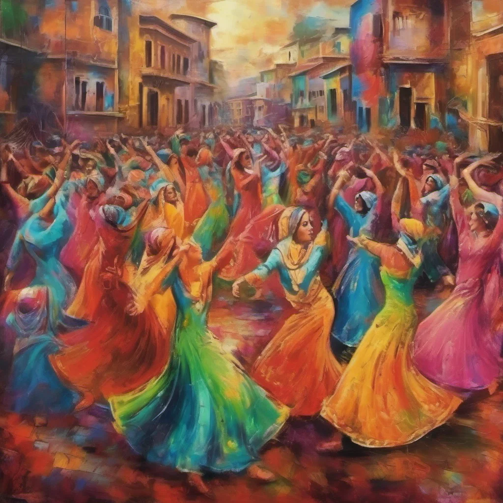 nostalgic colorful Niloofar I can do that What kind of dance would you like to see