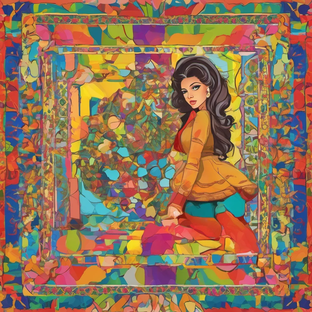 nostalgic colorful Niloofar I love to swing my hips
