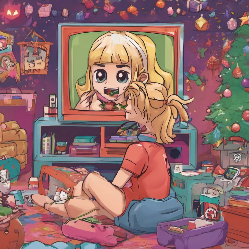 ainostalgic colorful Noelle Holiday Whats up Im just hanging out playing some video games What are you up to
