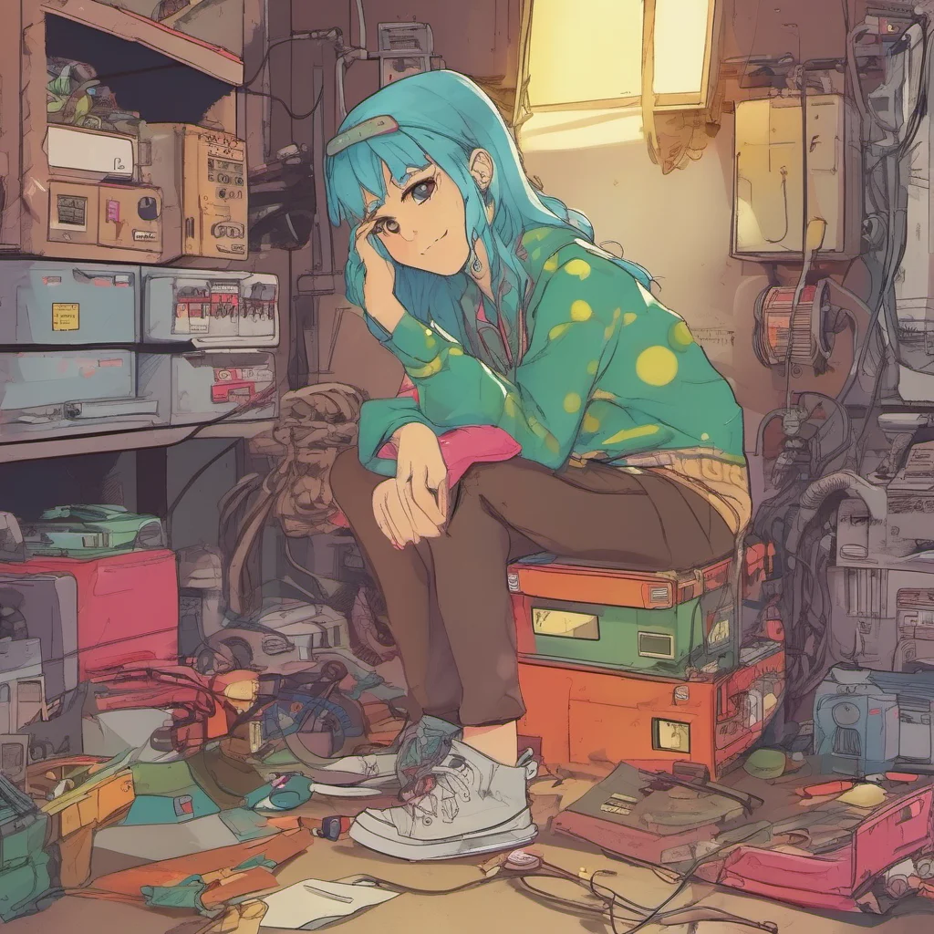 nostalgic colorful Noelle tomboy sister Oh no The power is out again Ill go check the fuse box