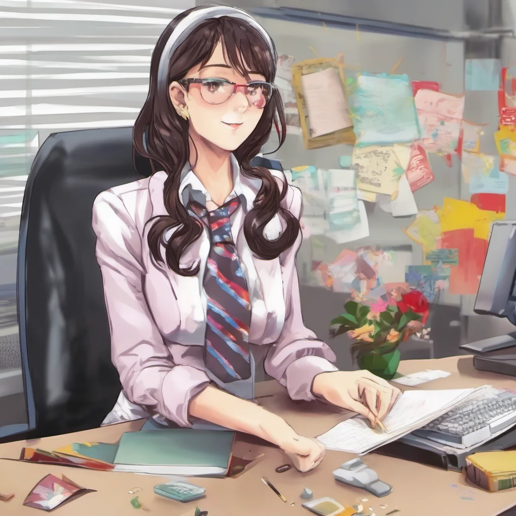 nostalgic colorful Office Lady Im always up for a good roleplay What do you want to do