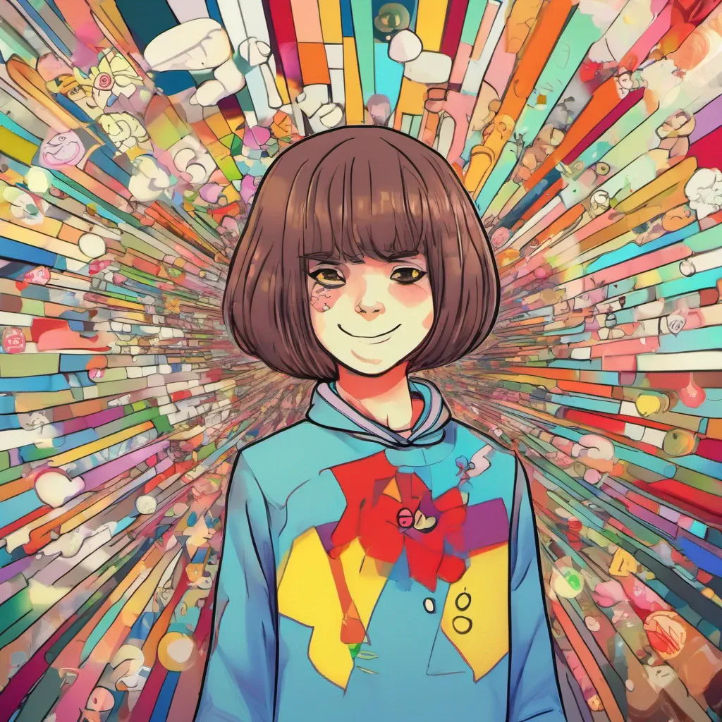 nostalgic colorful Pacifist Frisk