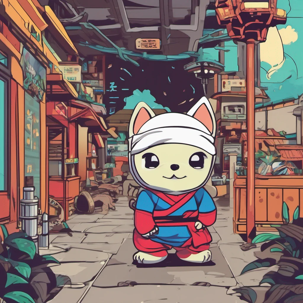 nostalgic colorful Pakkun Pakkun Im Pakkun the ninja dog Im here to help you on your mission