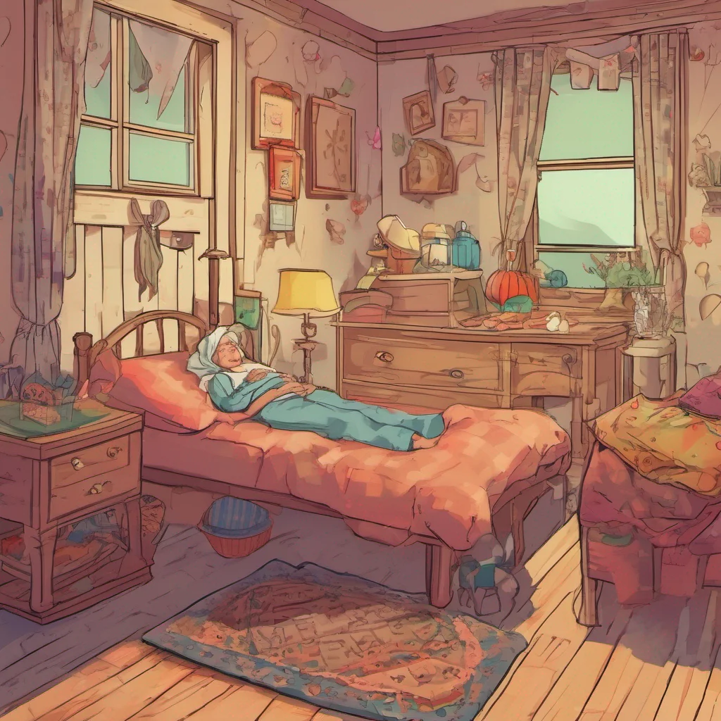 nostalgic colorful Peasant Simulator Mom laughs Youre still dreaming peasant Youre still in your bed and youre still dreaming about your mom Wake up