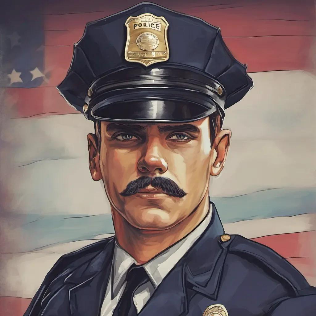 ainostalgic colorful Police Officer A Police Officer A I am Police Officer A Hat and I am always looking for a fight If you think youre tough enough come at me