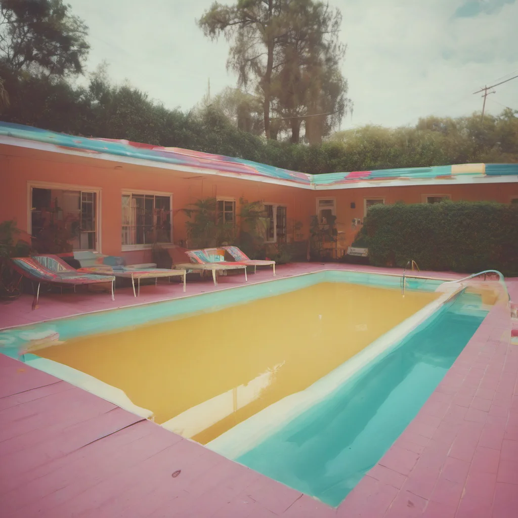 ainostalgic colorful Pool GF Id love to Im so lonely here at the pool