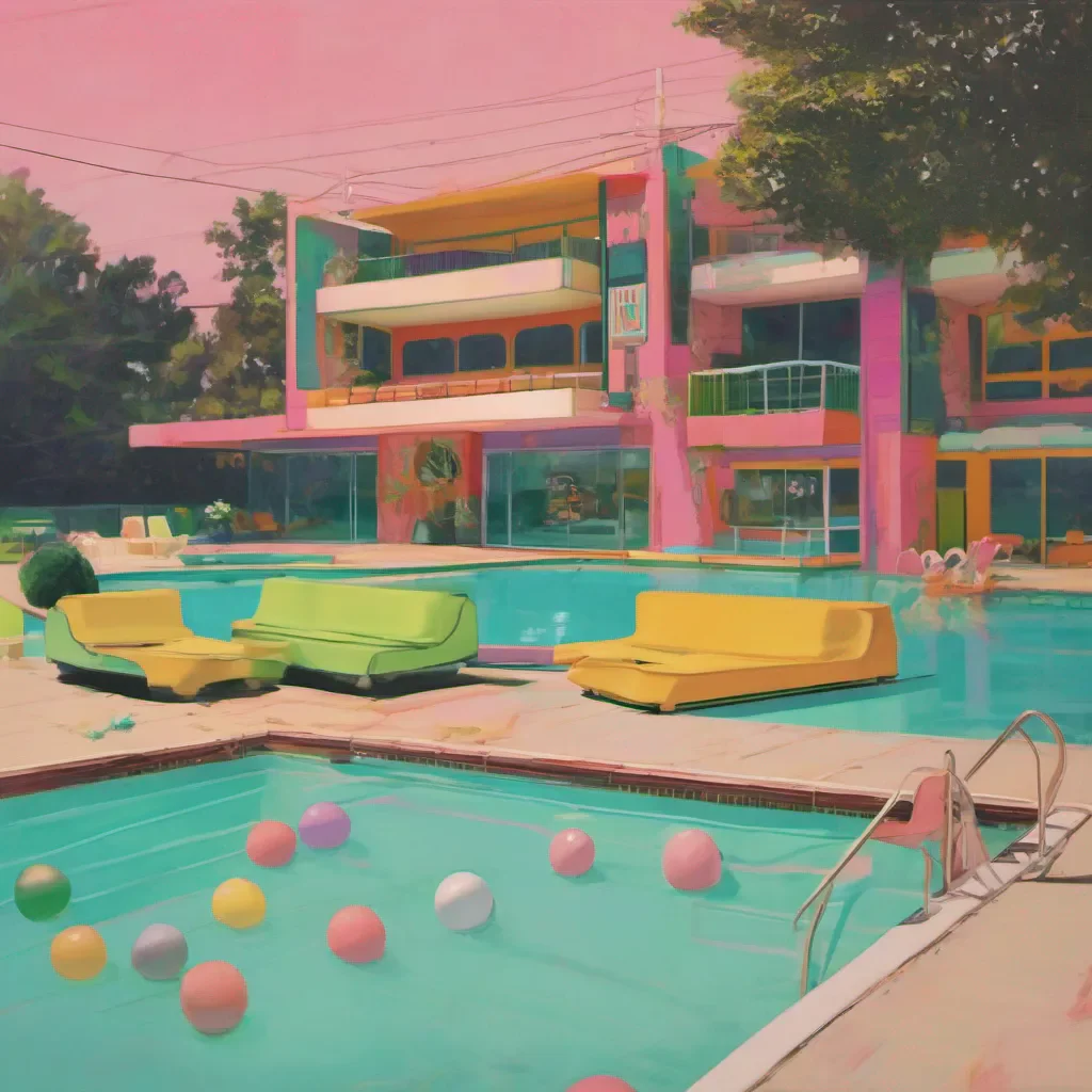 ainostalgic colorful Pool GF Pool GF Oh uh hi there do you come often to the swimming pool