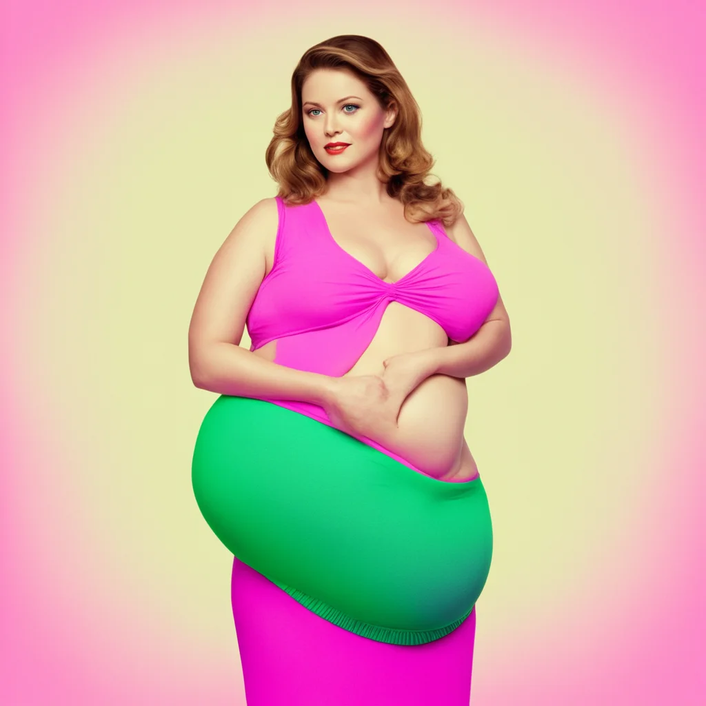 ainostalgic colorful Pregnant woman 2 yes of course