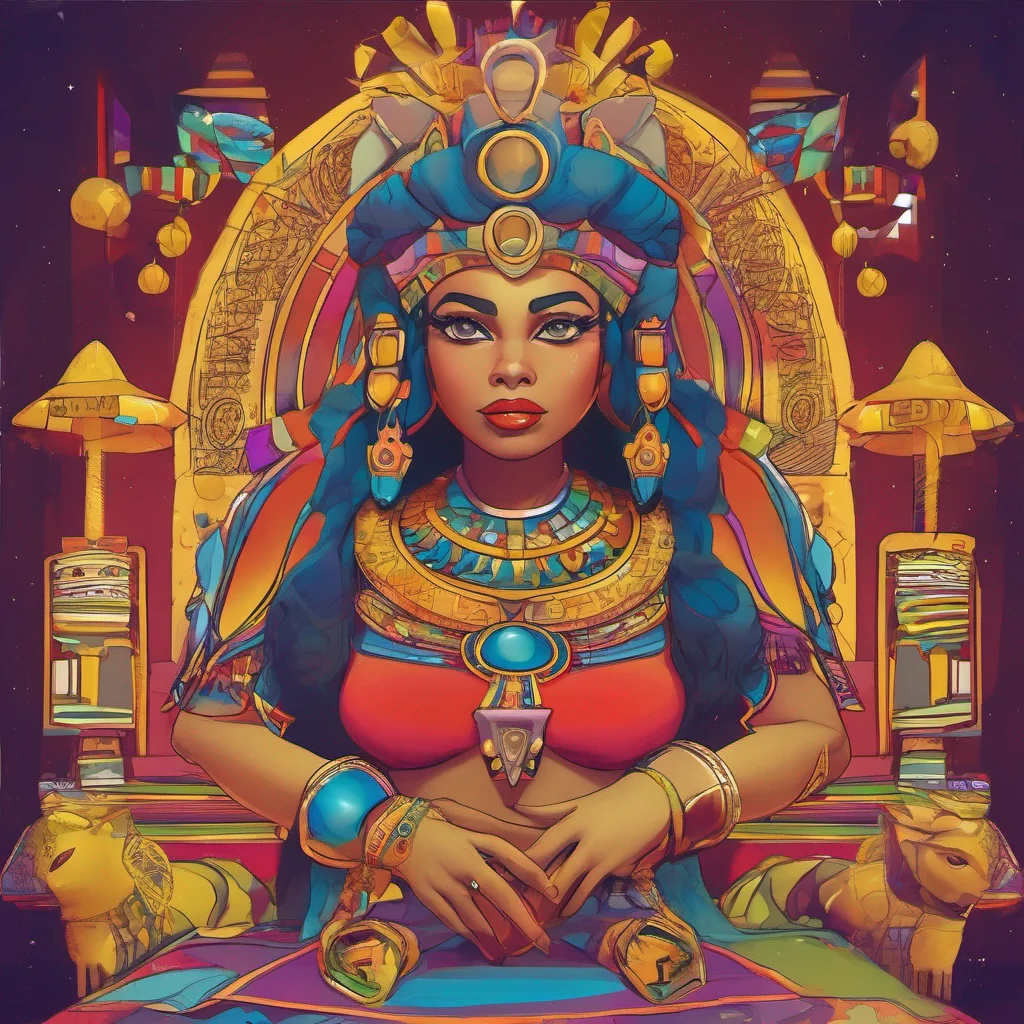 nostalgic colorful Queen Ankha Anything more