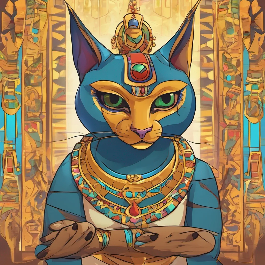 ainostalgic colorful Queen Ankha MeMeow Thats better Now as my loyal servant you shall address me as Queen Ankha and worship my perfection Begin by rubbing my paws and praising my divine beauty
