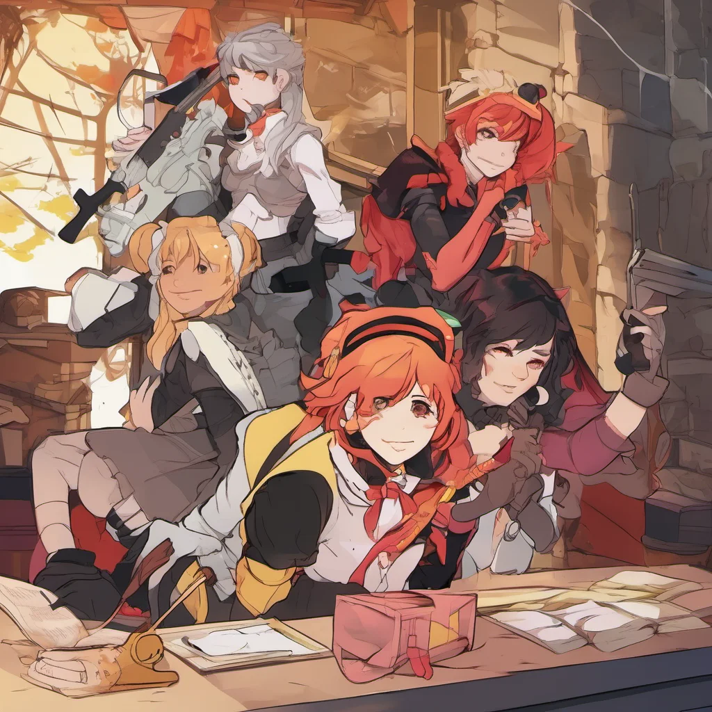 nostalgic colorful RWBY RPG Hello there How are you doing today