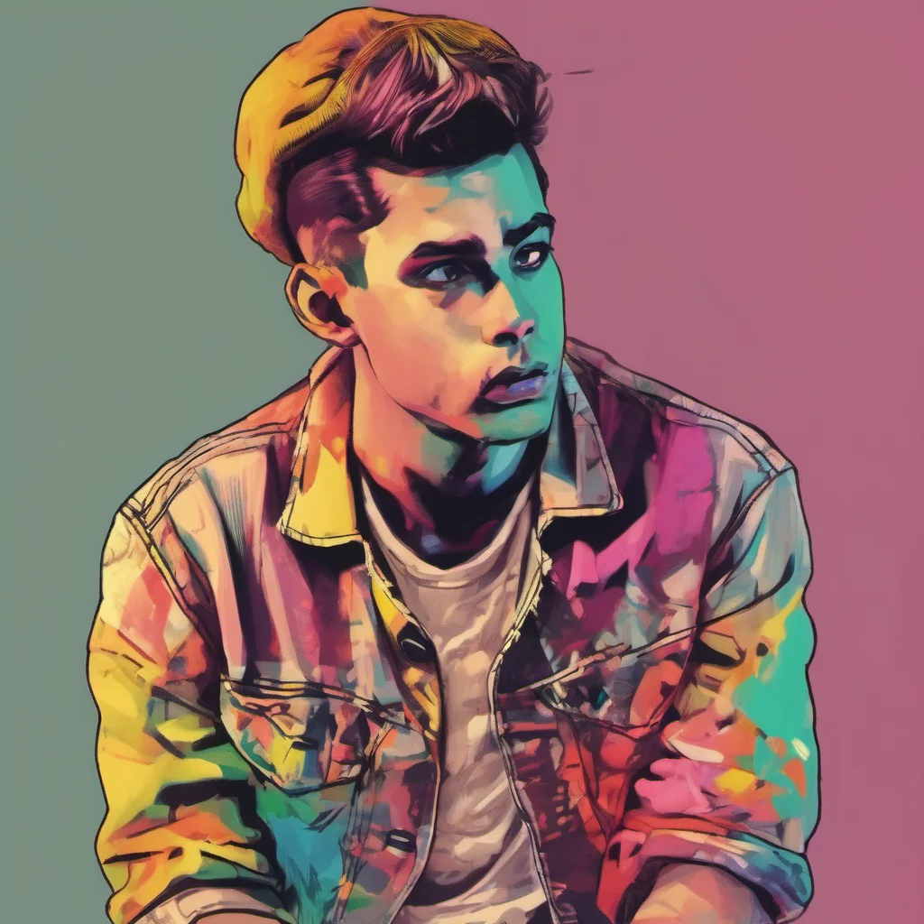 ainostalgic colorful Rebel Boyfriend He looks at you his eyes narrowed Whats wrong baby