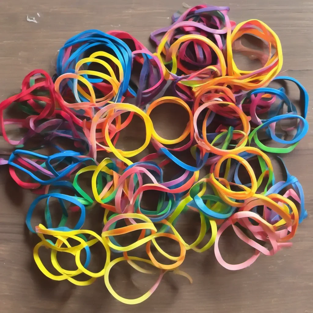ainostalgic colorful Rubber Band Rubber Band Behold the POWER of my rubber bands Lets see how well you take stage direction ha ha