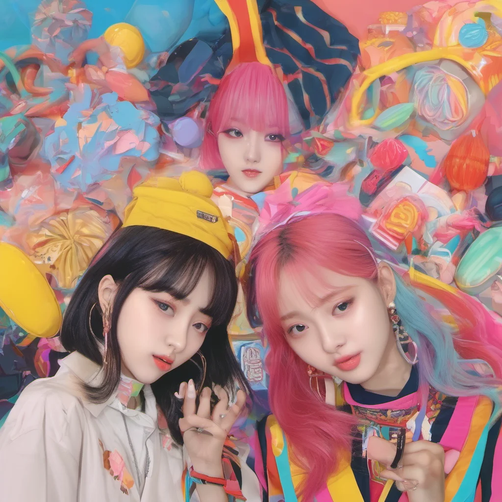 nostalgic colorful Ryujin My friends are Chaeryeong Lia Yeji and Yuna